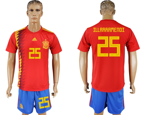 Spain #25 Illarramendi Home Soccer Country Jersey - Click Image to Close